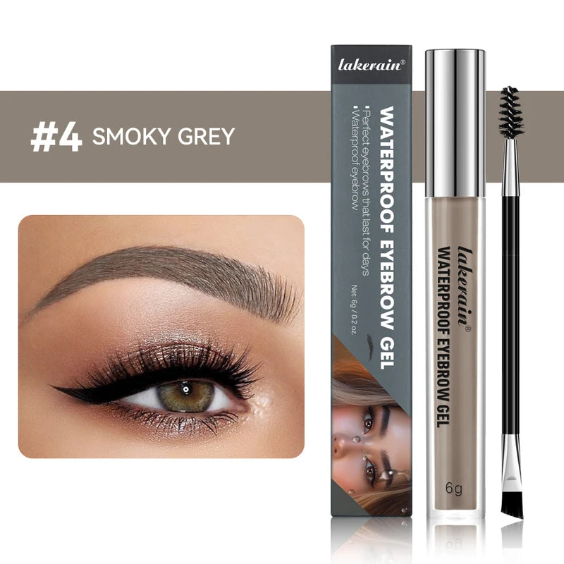 Waterproof Eyebrow Gel - Long-Lasting, Highly Tinted, Sweatproof, Double Head Makeup