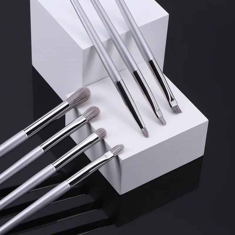 12-Piece Makeup Brush Set with Natural Goat Hair - Professional Cosmetic Tools