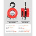 Manual Chain Hoist with 2200/4400 lbs Capacity & Adjustable Lifting Heights