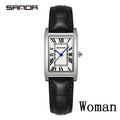 Luxury Square Dial Quartz Watch for Men Women Waterproof Sports Casual Accessory