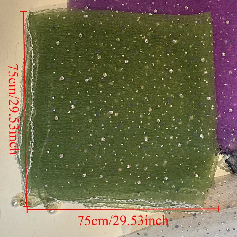 Spring Hot-Selling 75CM Square Silk Scarf Women's Fashion Headscarf Accessories