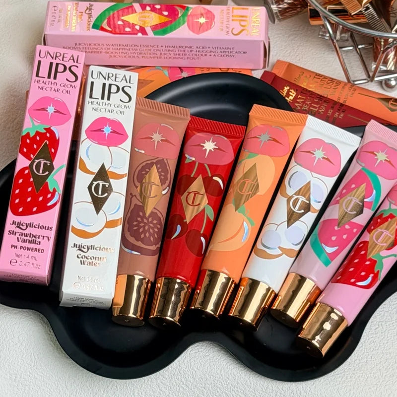 Hydrating Lip Gloss with Mirror Shine Cushiony Velvet Non-Sticky Long Wear Lip Lacquer