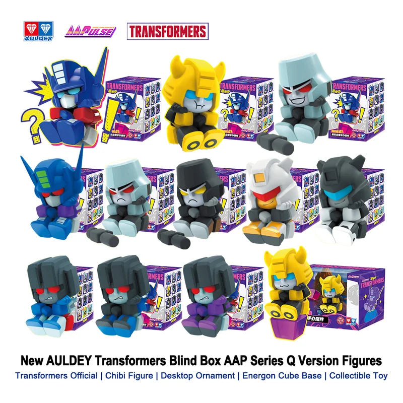 Transformers Chibi Desktop Figurines Set - Collectible Action Figures, 11 Styles