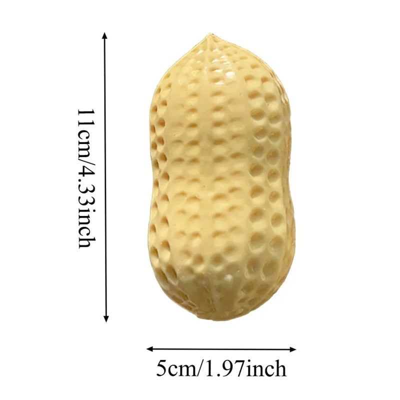 Peanut Stress Ball Crunchy Squeeze Toy for Kids & Adults - Sensory Fidget Ball