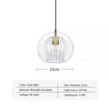 Modern Glass Pendant Light LED Hanging Lamp for Dining Living Room Home Decor