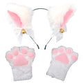 Cat Paw Gloves Set - Cosplay Cat Ears Headwear for Costume & Party