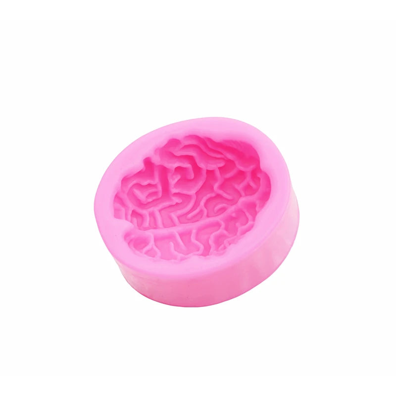 Halloween 3D Brain Cake Mold Silicone Mold for Cake Decoration and Fondant