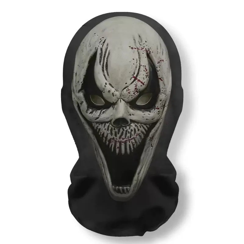 Halloween Ghost Face 3D Mask Balaclava Full Face Mesh Skull Headcover Cosplay Prop