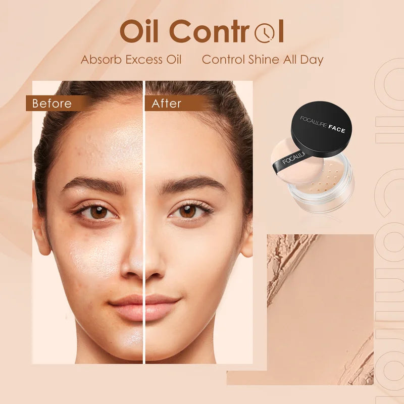 Translucent Loose Face Setting Powder Oil Control Natural Finish Makeup Powder