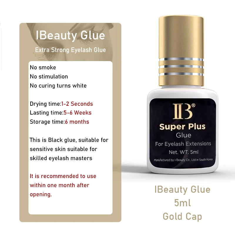 Eyelash Extension Adhesive Glue - Fast Drying Black 5ml for Professional Use