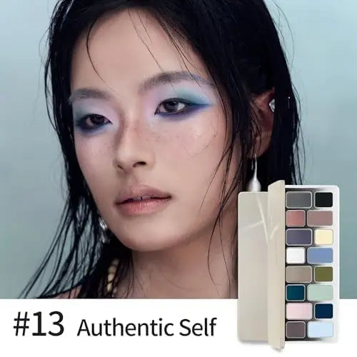 Colorful Eye Shadow Palette with 16 Shades - Matte & Pearl Finishes for Smoky & Daylook Makeup