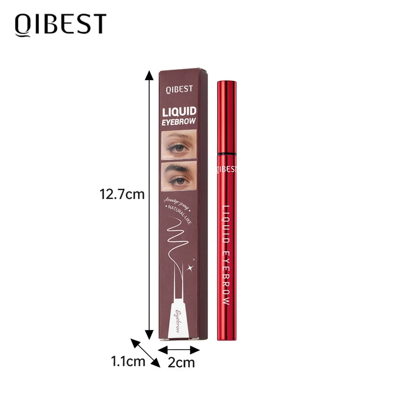 Waterproof Liquid Eyebrow Pencil & Eyeliner Pen - Smudge-Proof, Quick-Dry, Ultra-Fine