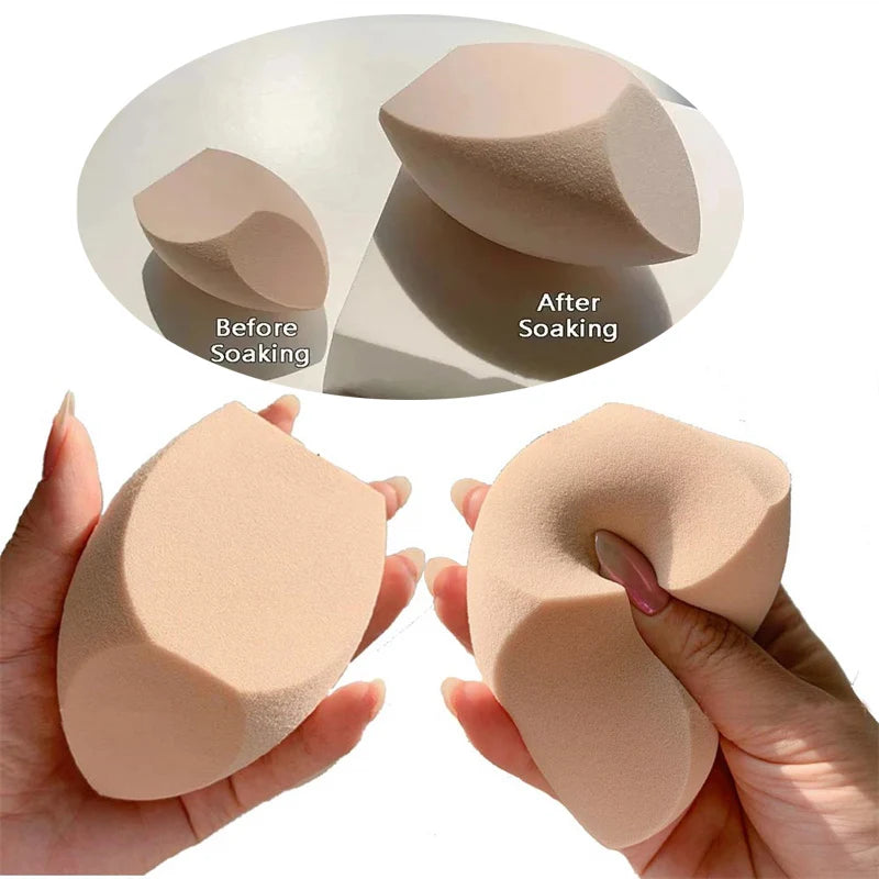 Large Makeup Sponge Set - Dual Use Cosmetic Blenders for Foundation, Powder & Concealer