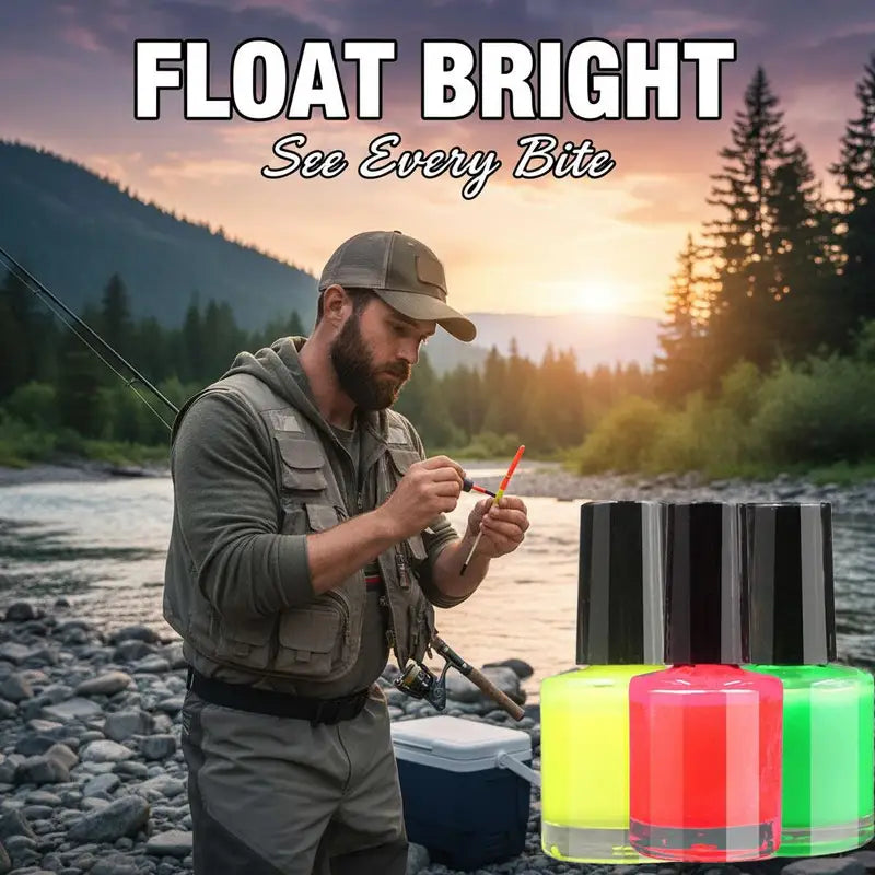 Fluorescent Fishing Float Tip Paint - Waterproof & Fast-Drying for DIY Buoy Repair