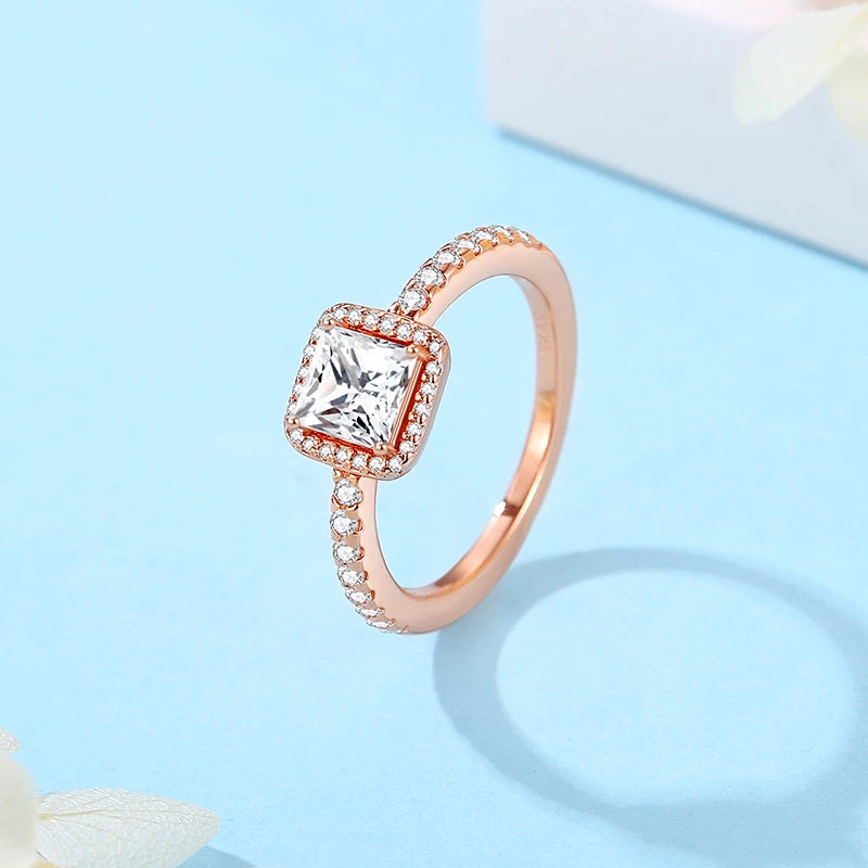 925 Sterling Silver Infinity Heart Engagement Wedding Ring for Women - Luxury Jewelry Gift