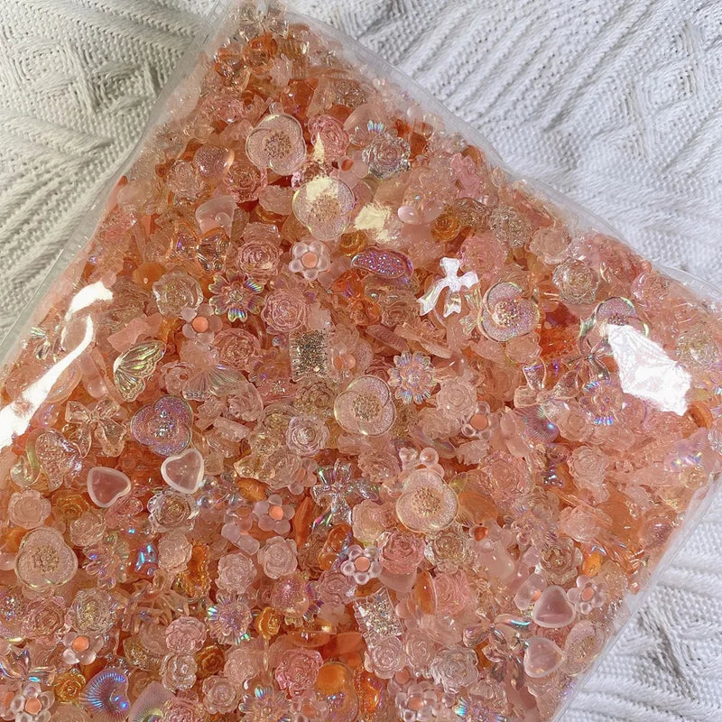 50Pcs Resin Nail Charms Mix Shapes for Nail Art Jewelry & Manicure Decor