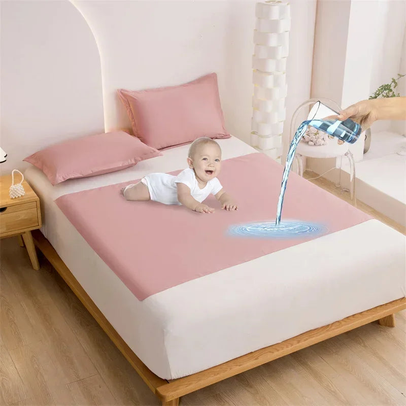 Waterproof Washable Diapering Mat for Baby and Elder Bed Protector Bedding