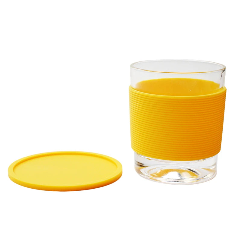 6-Pack Silicone Drink Coasters Set Anti-Slip Reusable Table Protectors