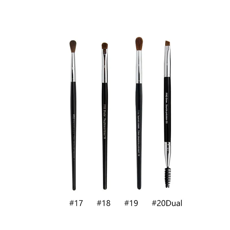 4pcs Makeup Brush Set - Eye Shadow, Lip, Brow, Concealer, Blending, Crease