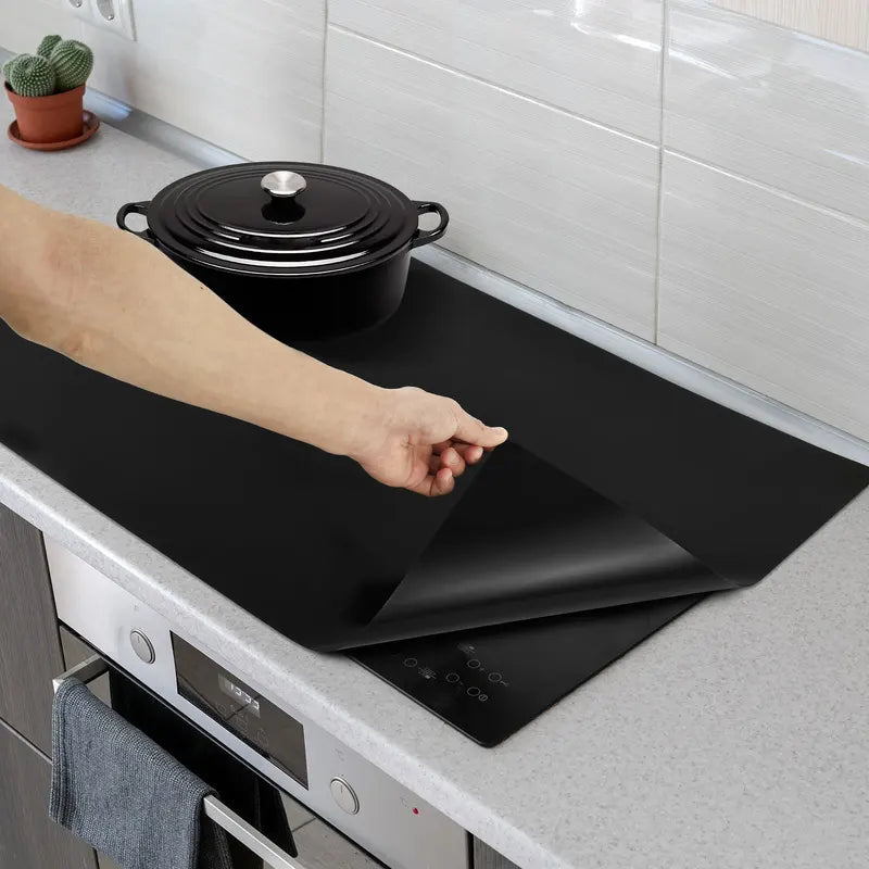Silicone Induction Cooktop Cover Non-Slip Kitchen Protector 52x78cm