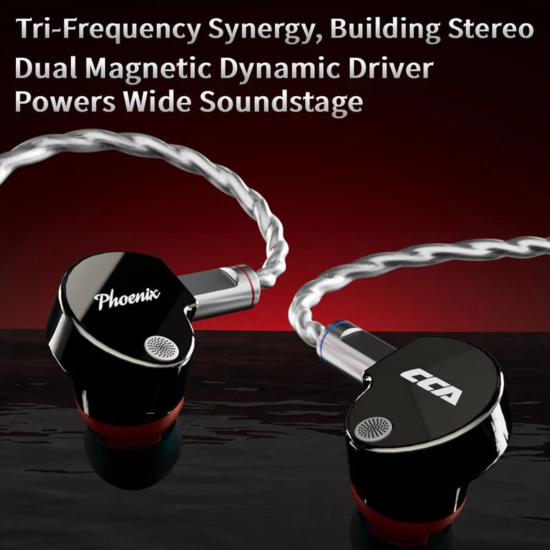 Dual Magnetic In-Ear Earphones with Hi-Fi Sound for Gaming & Music