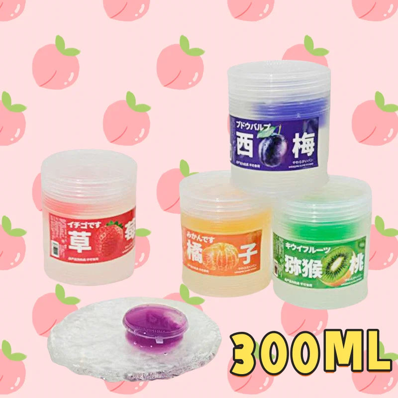 300ML Fake Fruit Juice Slime Bubble Gel Bucket Stress Relief Toy - Non-Toxic, Color Variants