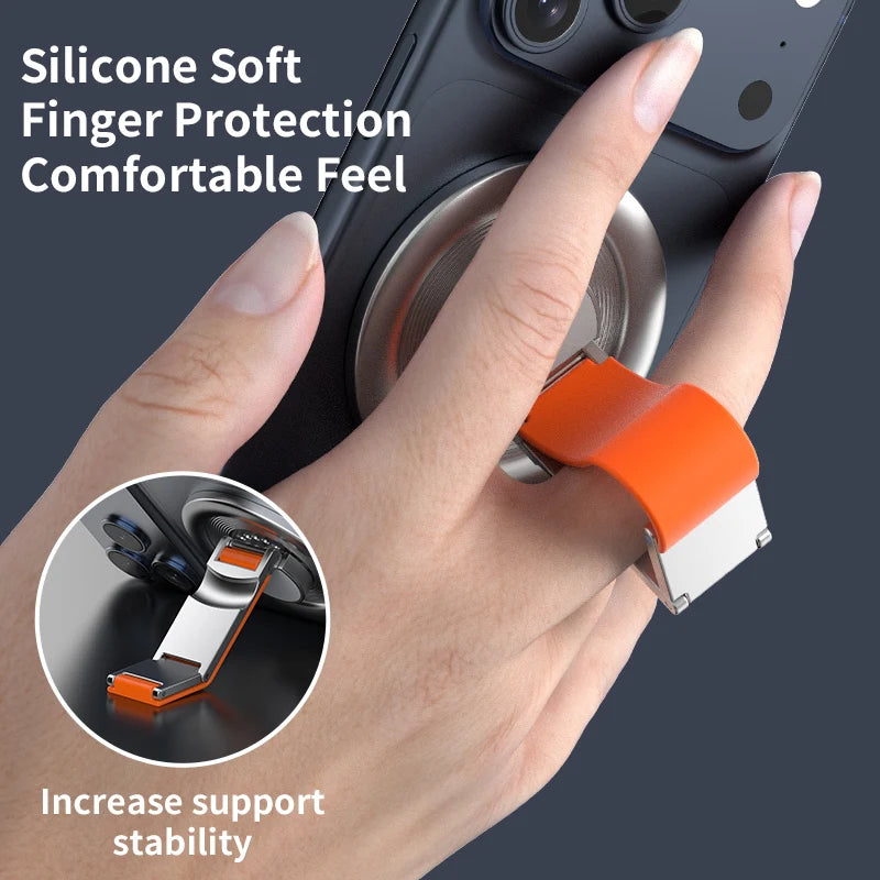 Magnetic Phone Holder with 360° Rotation for MagSafe & Universal Compatibility