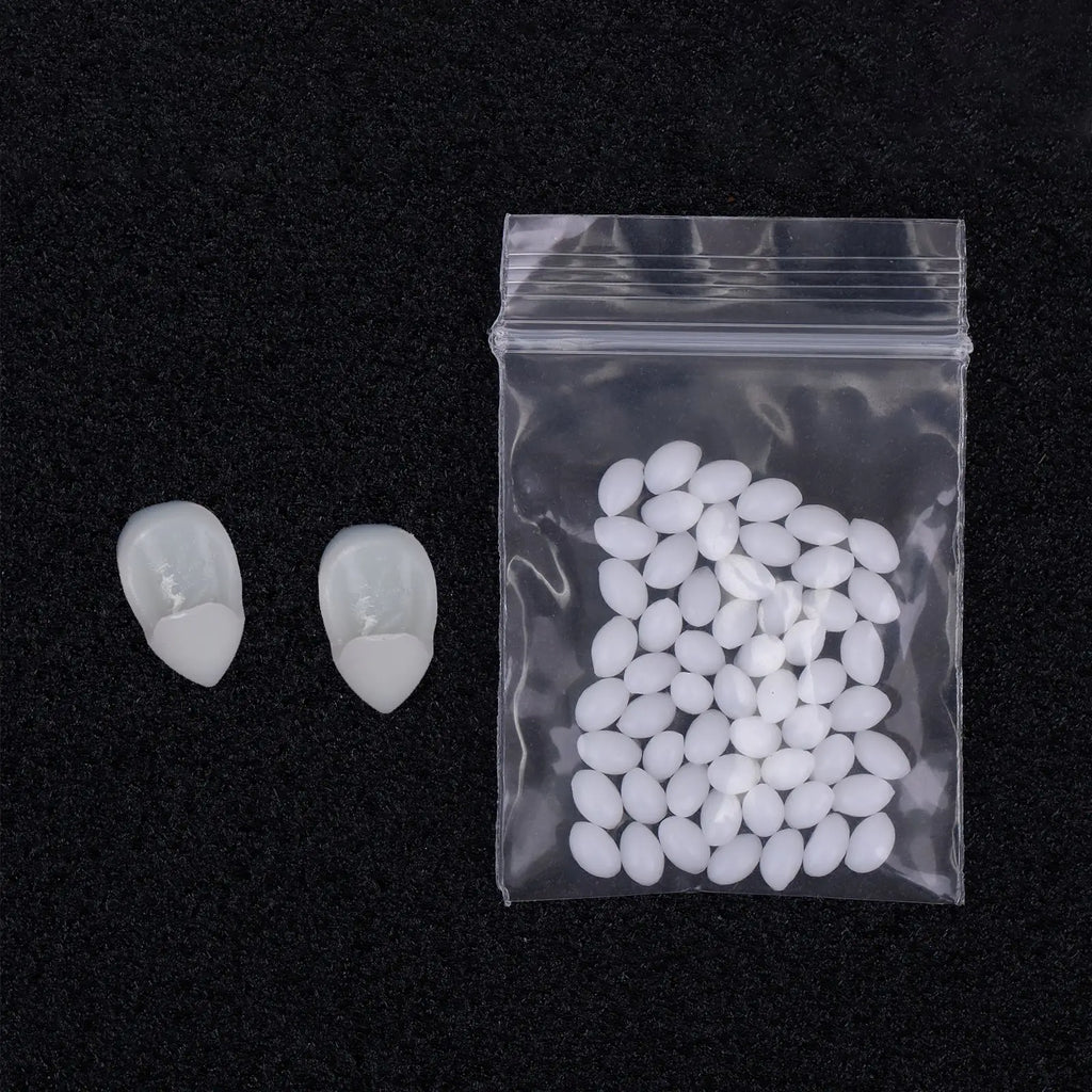 Halloween Vampire Teeth Fangs Dentures Prop for Party & Cosplay - Resin & Glue