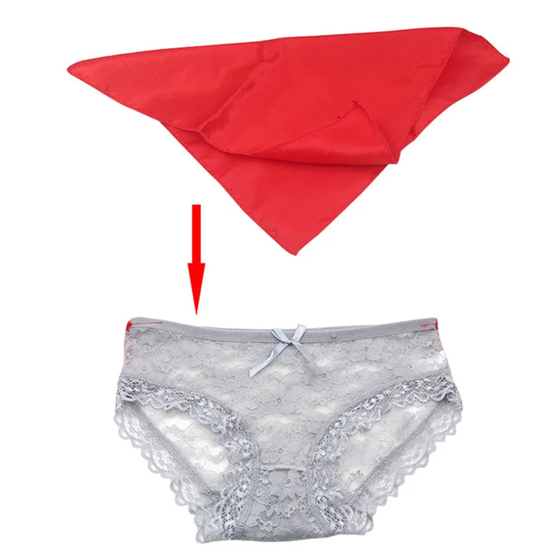 Comedy Stage Magic Trick Silk Scarves to Panties Gimmick Accessories