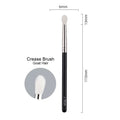 Set of Small Angled & Pointed Makeup Brushes for Contour & Eyeshadow - Multiple Handle Colors