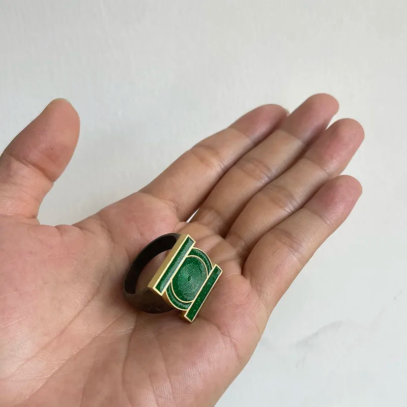DC Lanterns Green Lantern Corps Ring Metal Cosplay Prop Collectible Accessory