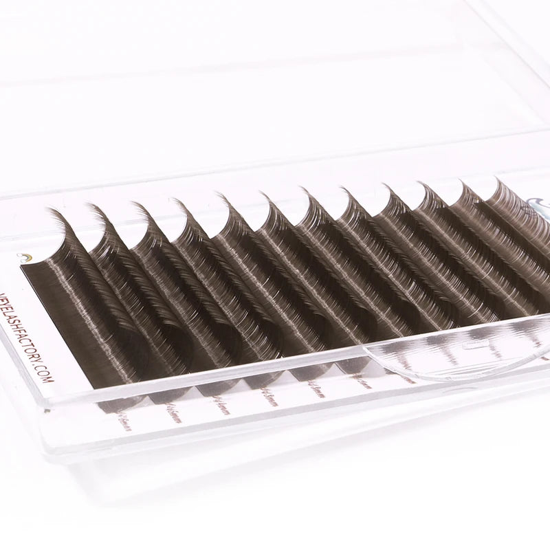 False Eyelash Extensions 0.05mm Faux Mink Individual Volume Lashes - Latte Brown