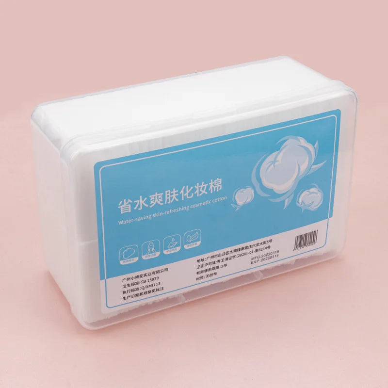 Disposable Makeup Cotton Pads 1000Pcs Soft Facial Cleansing Wipes with Box