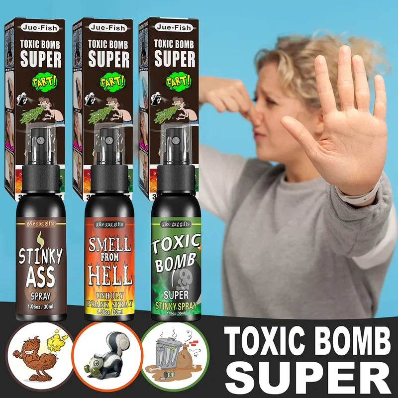 Fake Fart Spray Can — 30ML Prank Joke Gag Stink Bomb for Halloween & Parties