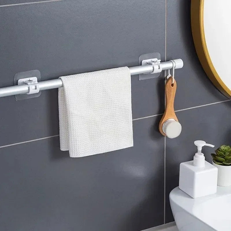 Heavy Duty Self-Adhesive Transparent Wall Hooks 10-50pcs for Kitchen Bathroom Door