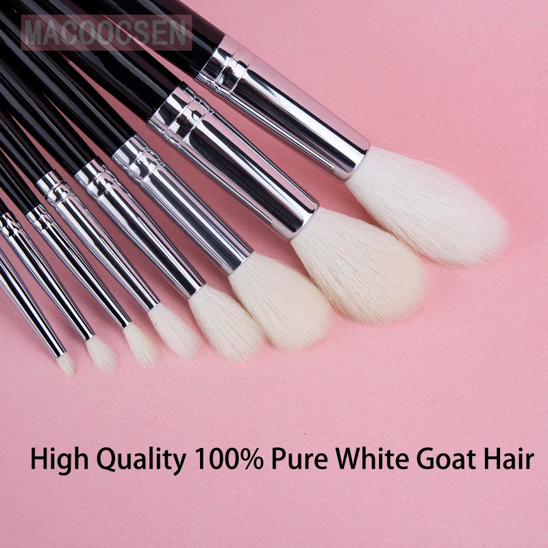 Tapered Eye Makeup Brush for Eyeshadow Contouring Highlighting Goat Hair