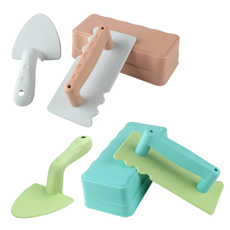 Sand Castle Mold Set for Kids - 3-Piece Beach & Snow Play Toy Gift
