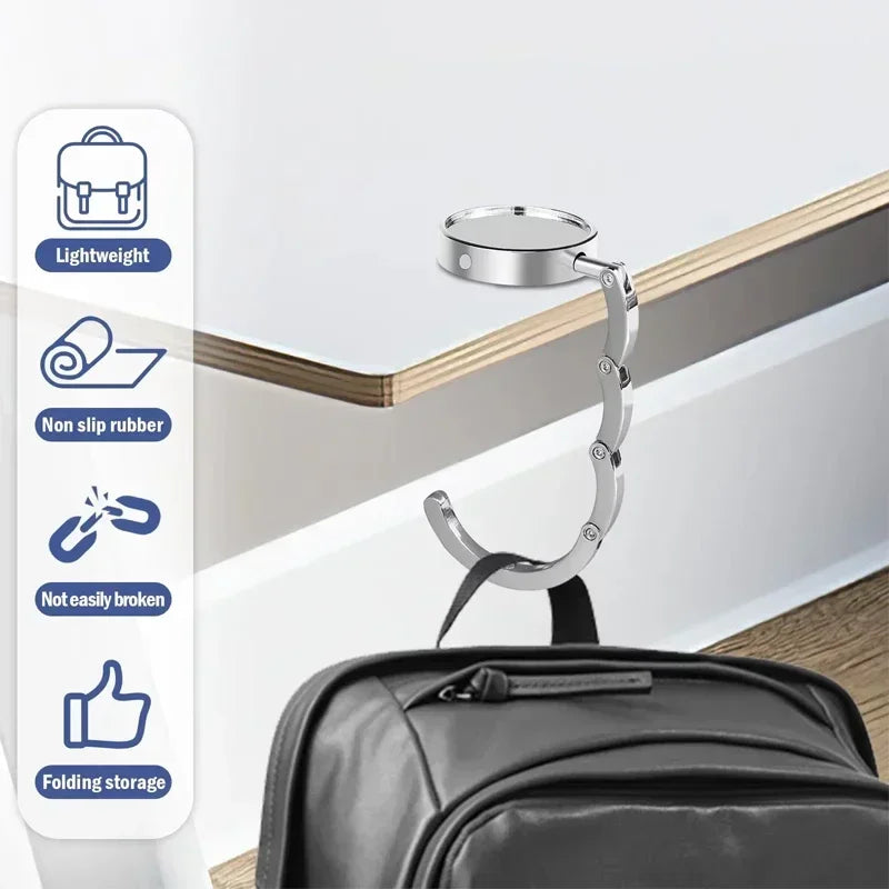 Heavy Duty Multi-Purpose Folding Hanging Hook for Backpack, Storage & Organization