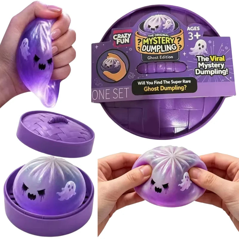 Halloween Ghost Dumpling Squeeze Toy Soft Sticky Anxiety Relief Home Decor Gift