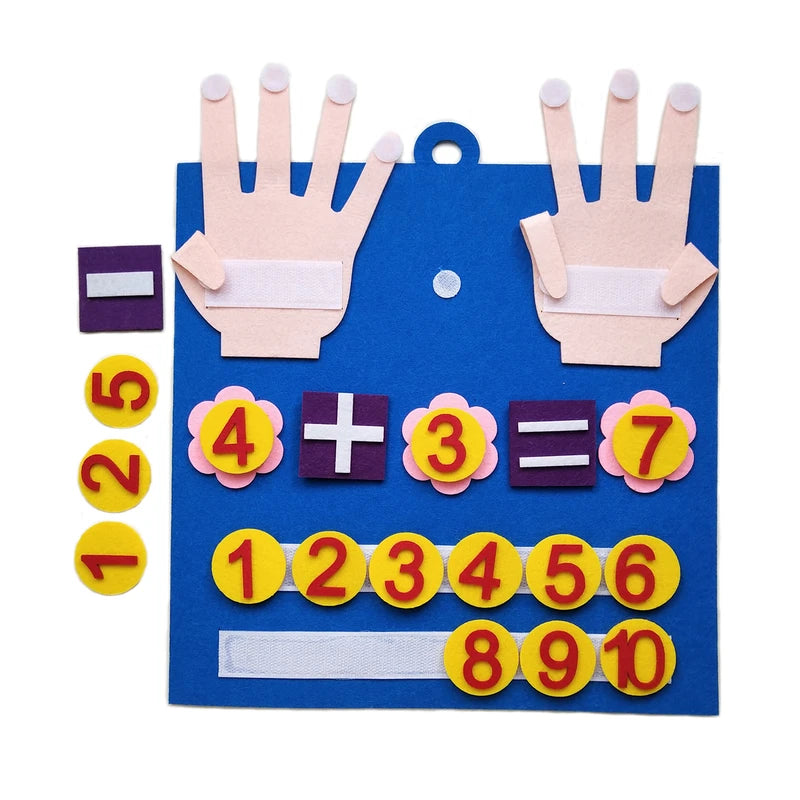 Montessori Felt Number Toys for Toddlers - Counting & Math Learning Game