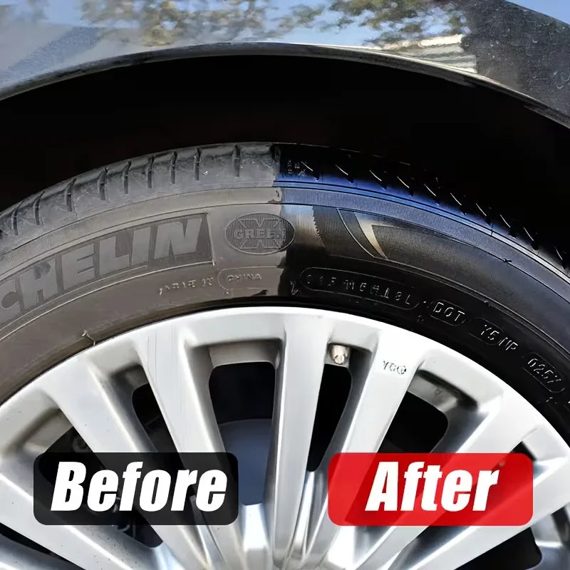 150g Tire Care Wax Tire Protector for Faded Dull Gray Tires Deep Black Finish