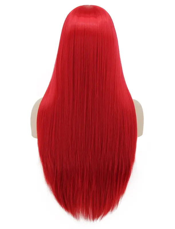Red Sally Wig for Nightmare Before Christmas Costume - Long Straight Synthetic Hair