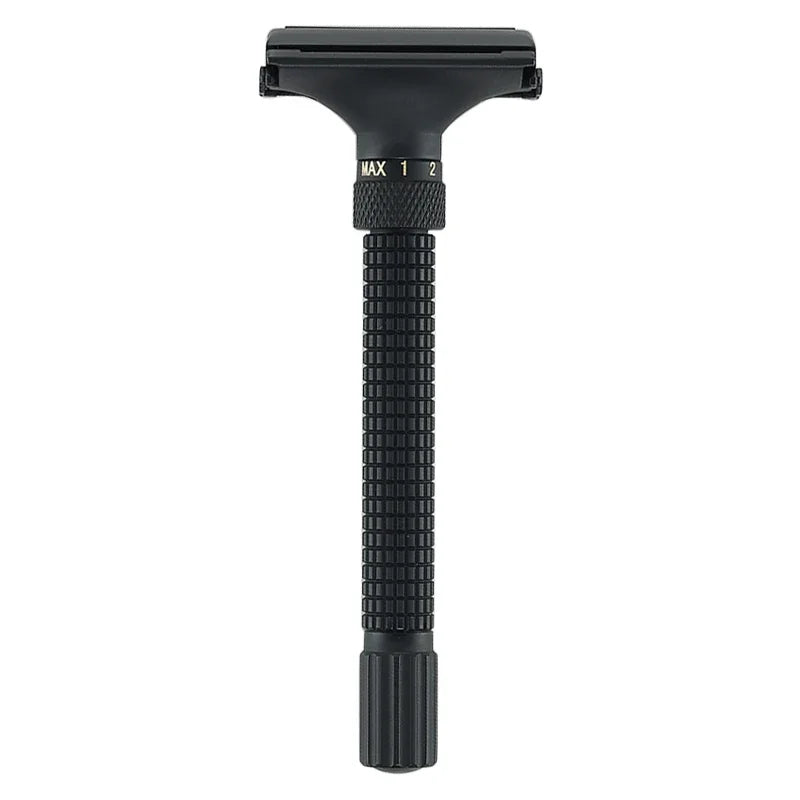 Adjustable Butterfly Open Safety Razor - Double Edge Classic Men Shaver