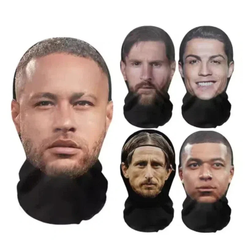 3D Printed Full Head Cosplay Mask - Realistic Mesh Headwear for Parties & Costumes