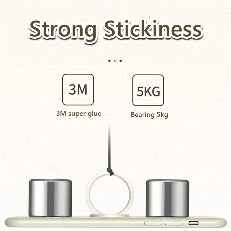 Colorful Finger Ring Phone Holder for Car & Desk - 360° Rotating Mount, Metal Stand