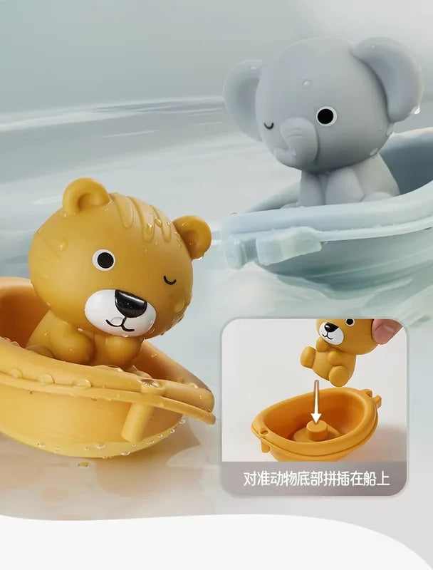 Silicone Baby Bath Toys Set - Sensory Water Play for Toddler Bathtub, Pool & Shower