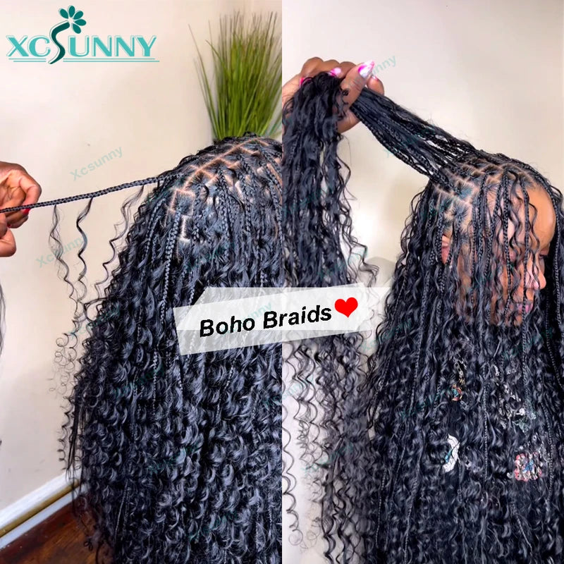 Bulk Human Hair Extensions for Braiding - Double Drawn, Curly, Blonde Mix