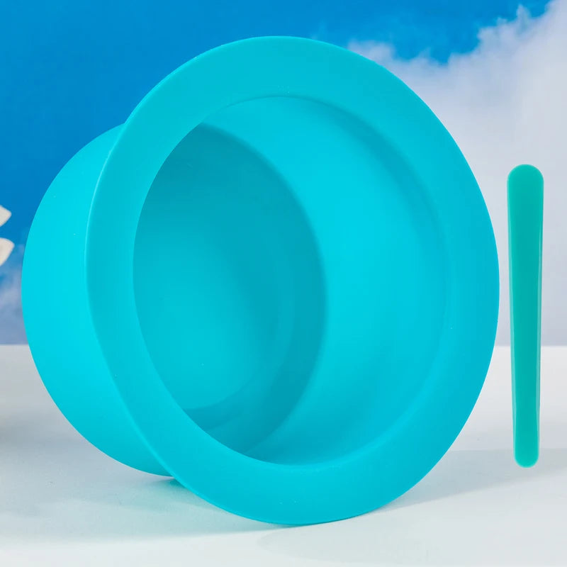 Flexible Silicone Wax Dish with Multi-Purpose Wax Sticks - Hair Removal & Beauty Tools