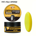 Car Tire Gloss Wax - UV Resistant Restores Shine on Rubber & Plastics