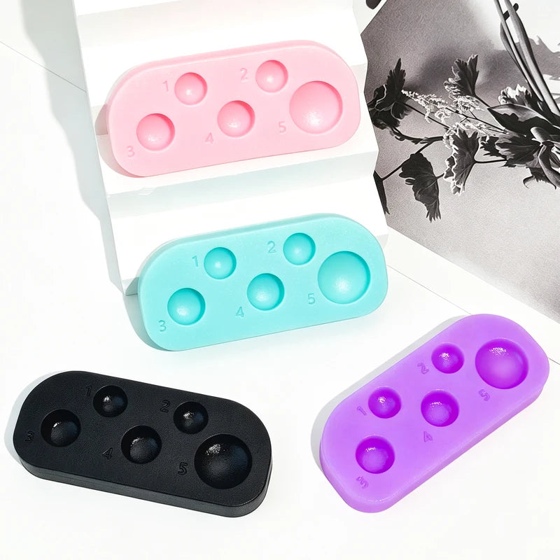 Rectangular Silicone Makeup Palette with 5 Functions for Lash & Brow Lamination